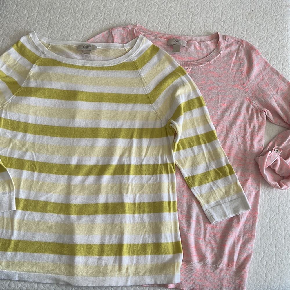 Lot of 2 light weight Spring Loft sweaters